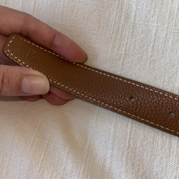 Hermès Black Belt with 24k plated gold buckle - Picture 6 of 9